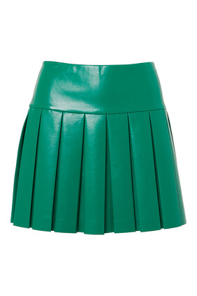 Emilie Box Pleated Mini Skirt